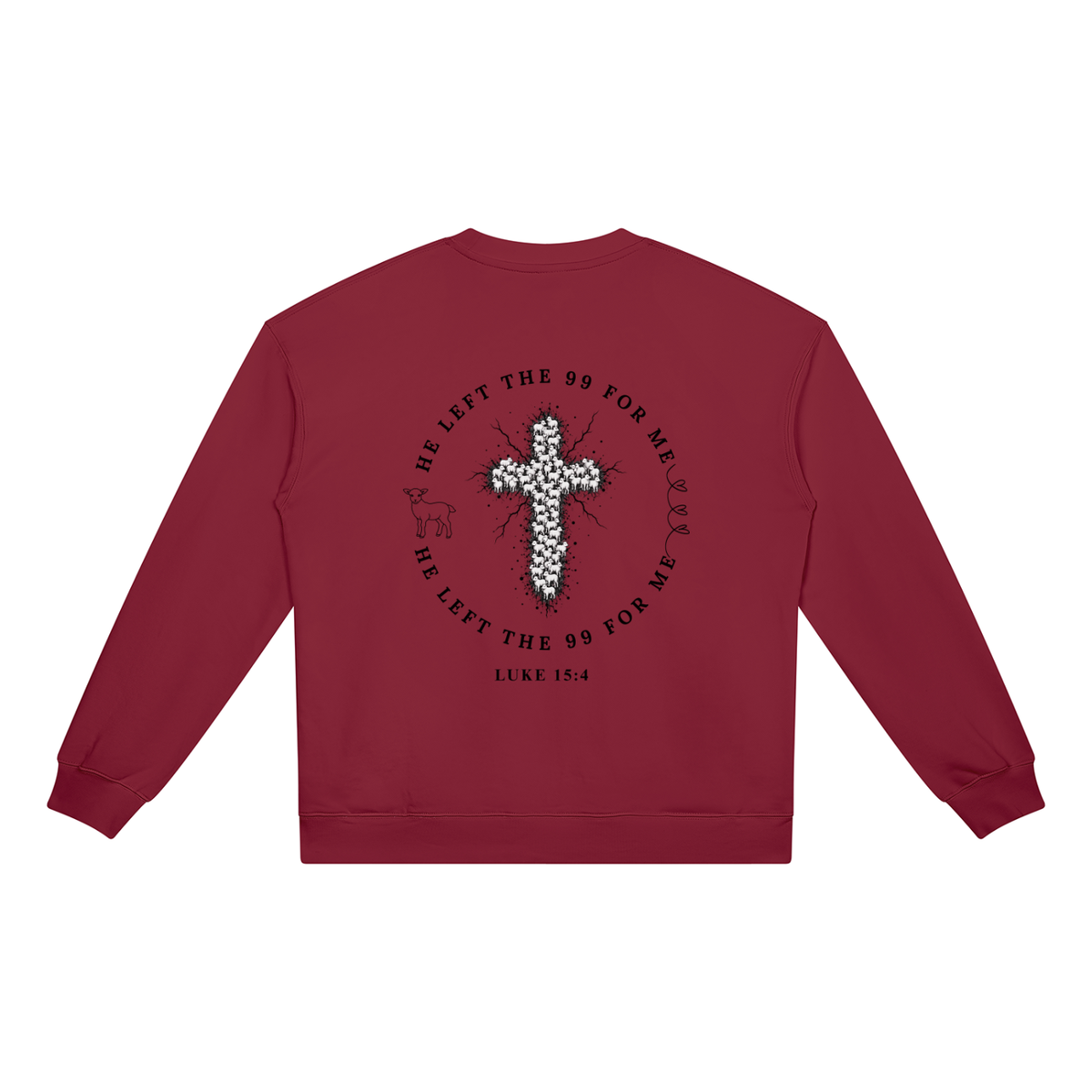 He Left The 99 for Me Heavyweight Crewneck Sweatshirt