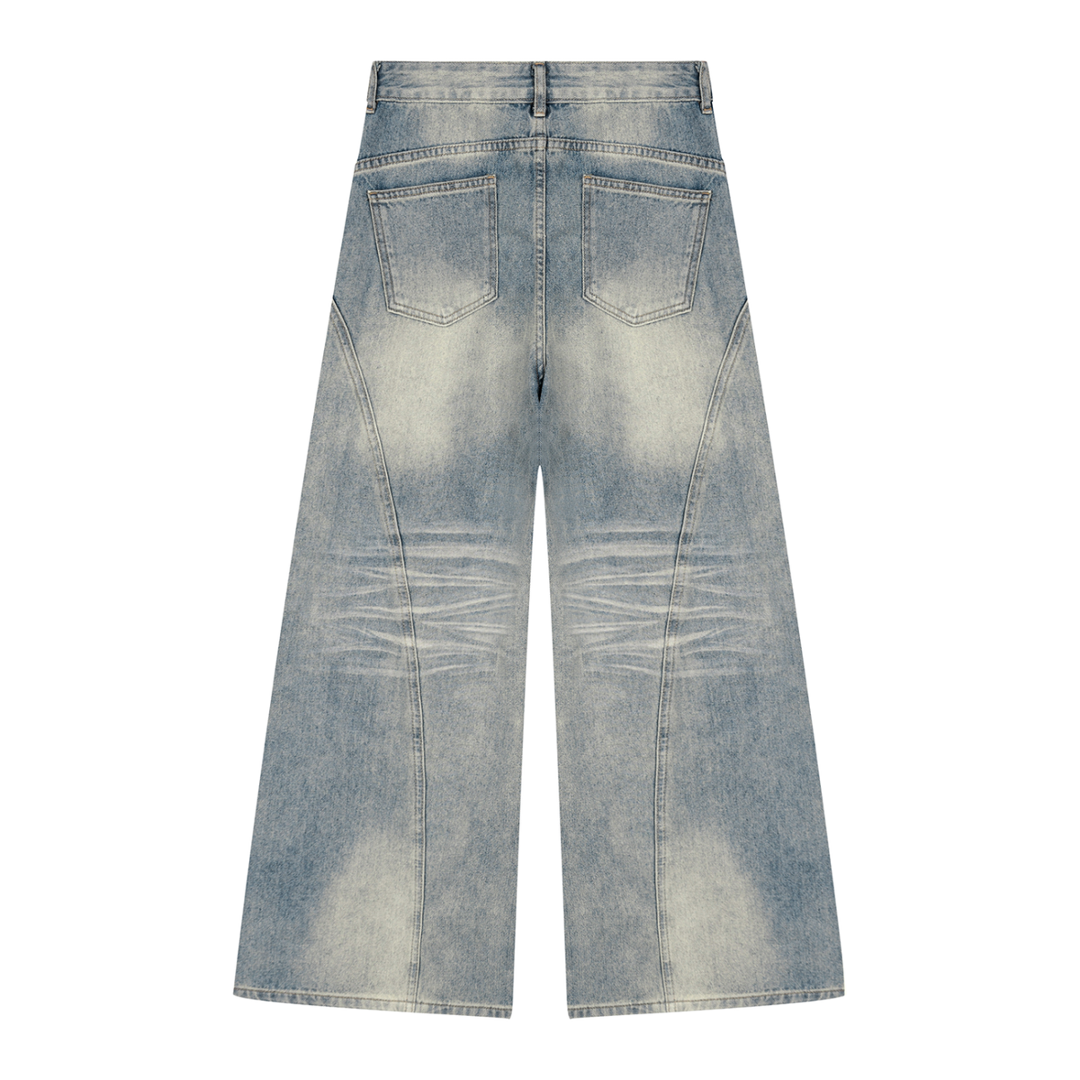 P31 Floral Cross Women’s Vintage Wash Wide Leg Denim Jeans