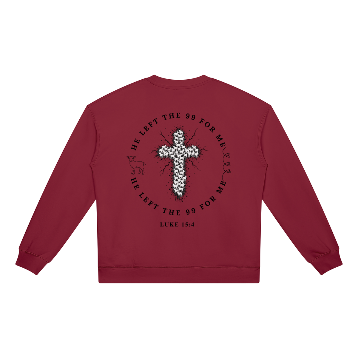 He Left The 99 for Me Heavyweight Crewneck Sweatshirt