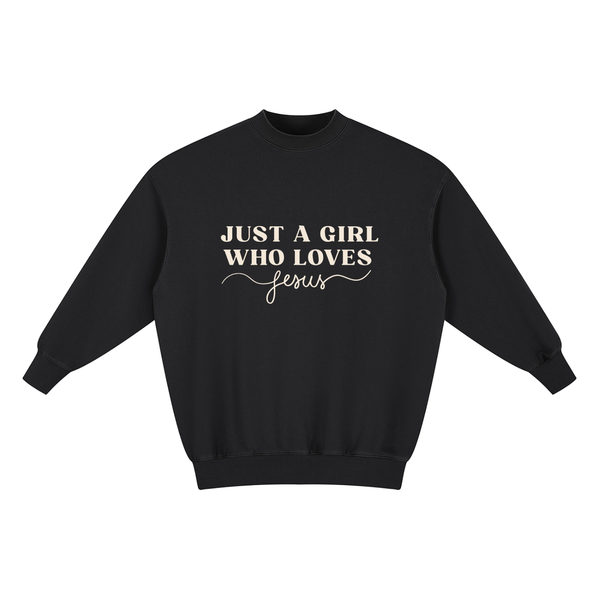 Just a Girl Who Loves Jesus Vintage Wash Pullover Dress