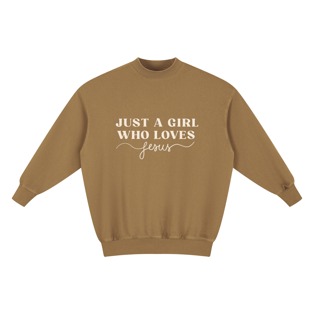 Just a Girl Who Loves Jesus Vintage Wash Pullover Dress