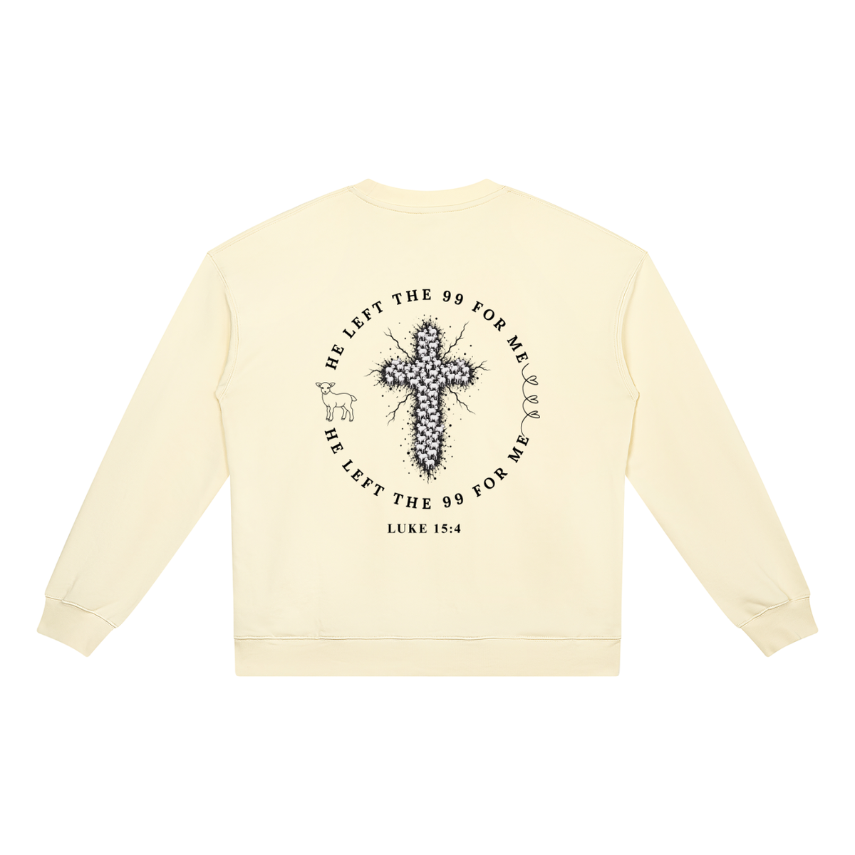 He Left The 99 for Me Heavyweight Crewneck Sweatshirt