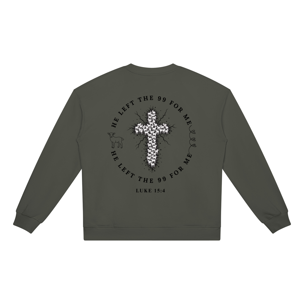 He Left The 99 for Me Heavyweight Crewneck Sweatshirt