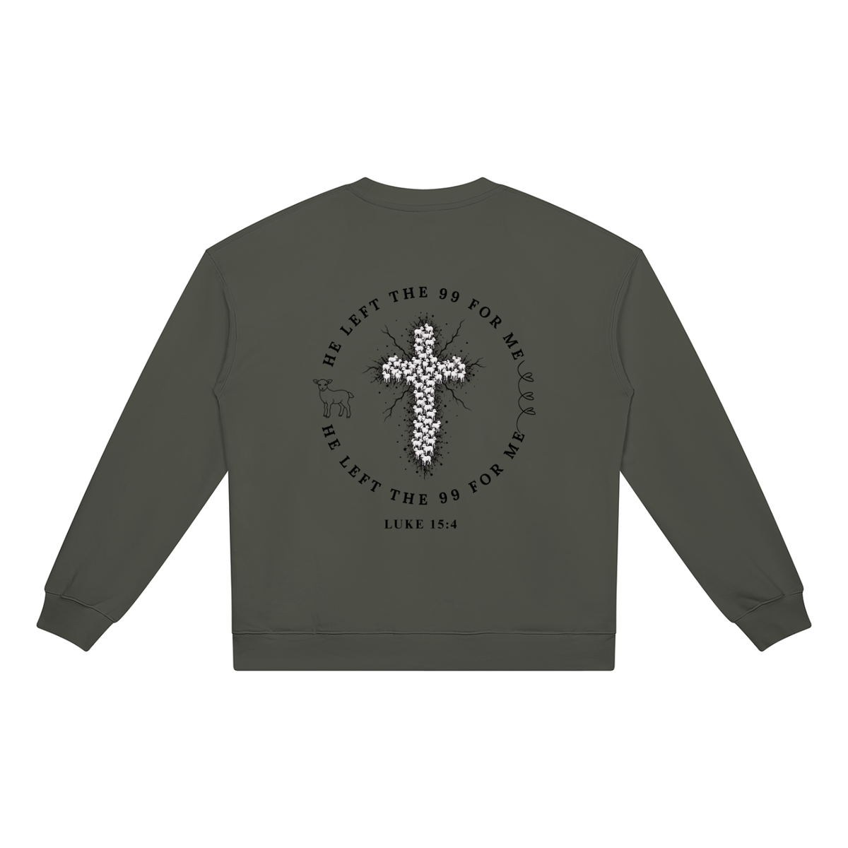 He Left The 99 for Me Heavyweight Crewneck Sweatshirt
