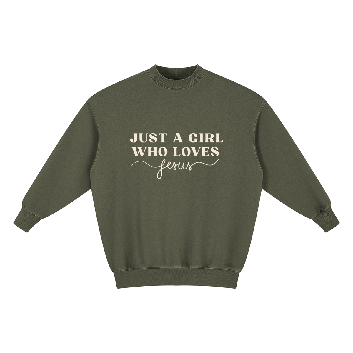 Just a Girl Who Loves Jesus Vintage Wash Pullover Dress
