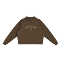 Far More Than Rubies Fleece Mock-Neck Crew Sweatshirt