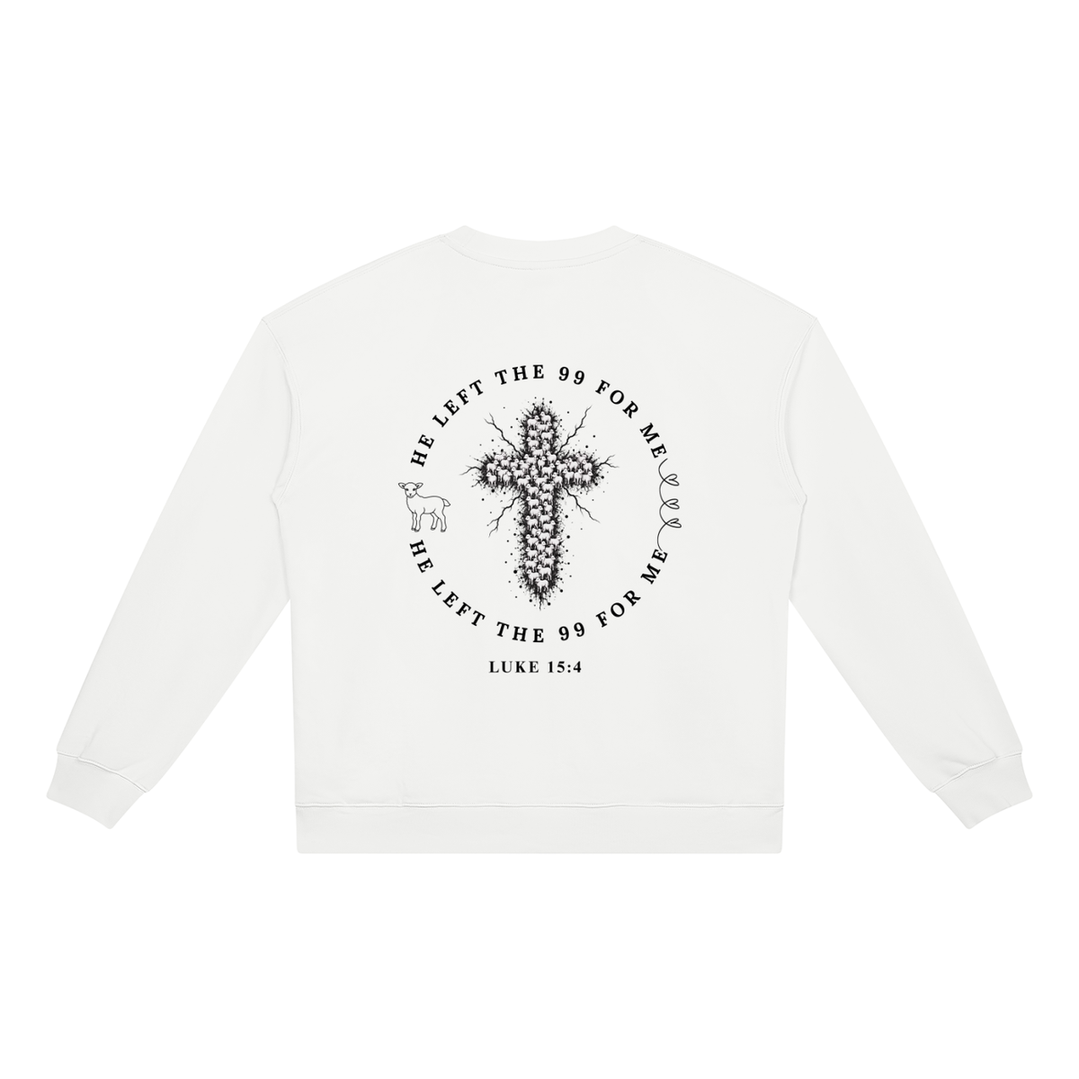 He Left The 99 for Me Heavyweight Crewneck Sweatshirt