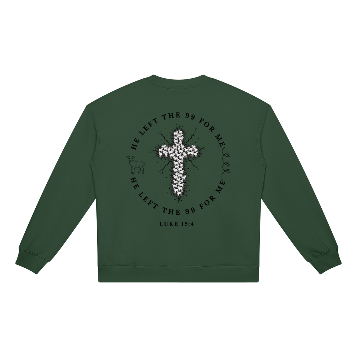 He Left The 99 for Me Heavyweight Crewneck Sweatshirt