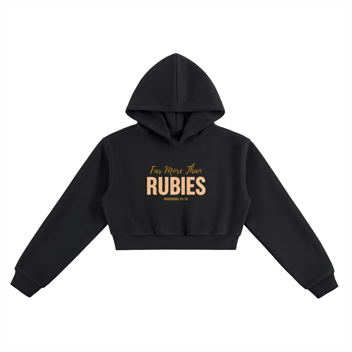 Far More Than Rubies Cropped Hoodie