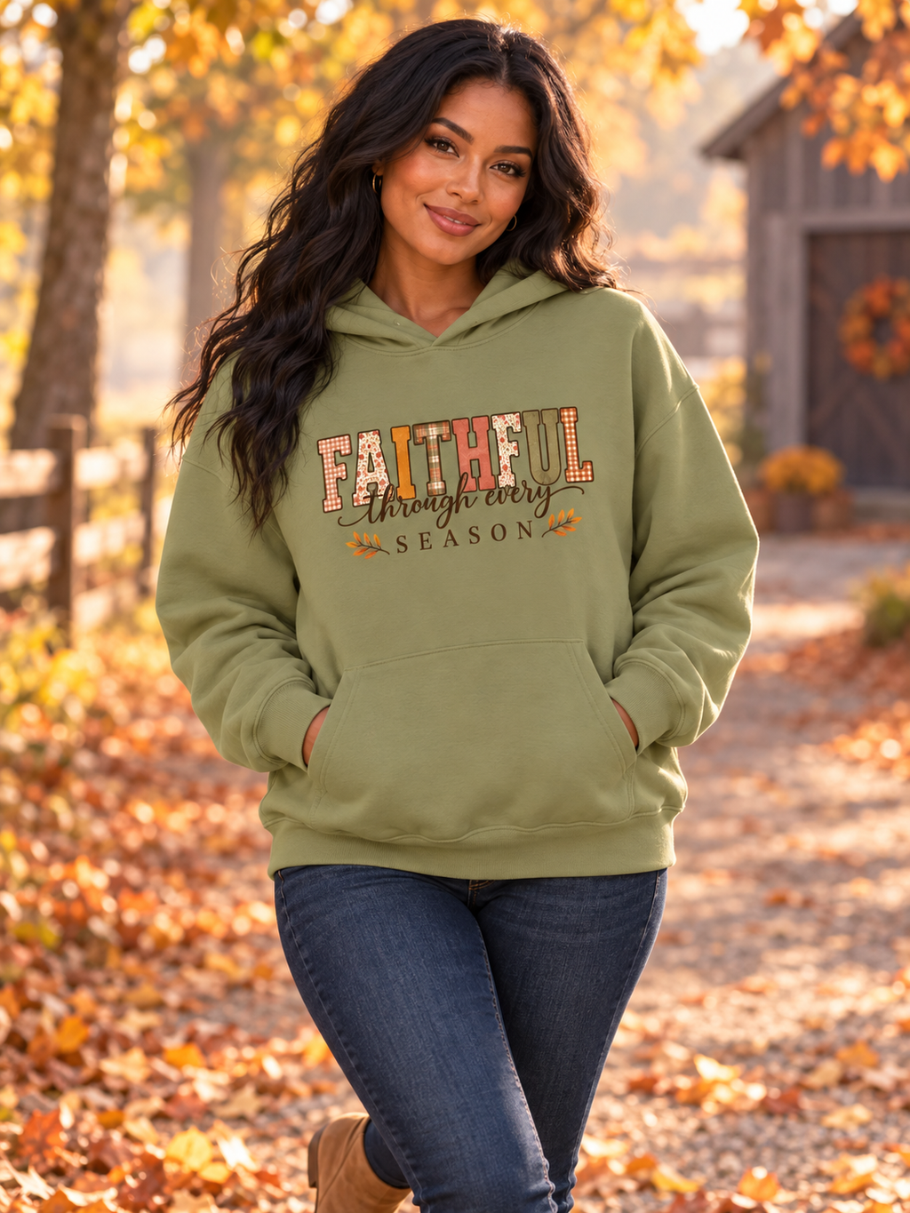 Faithful Through Every Season Heavyweight Pullover Hoodie